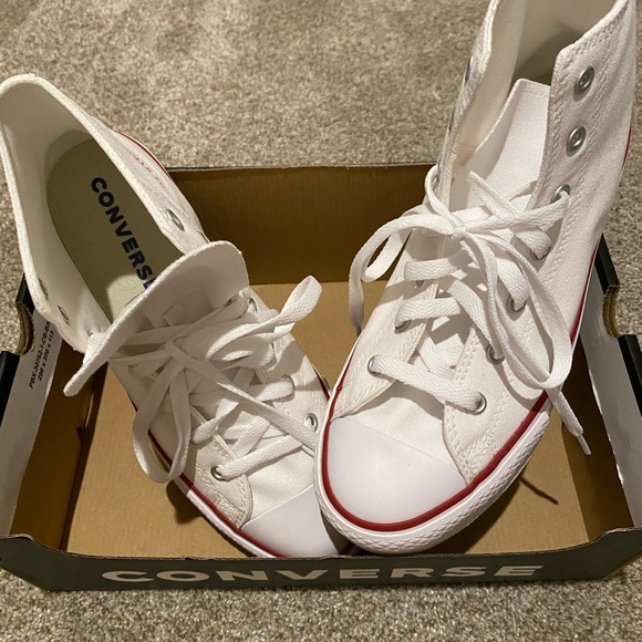Kids platform Converse All Stars. White. Size 6. - Picture 7 of 9